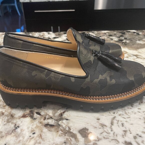 New Jon Josef Camo Gogo Heel Loafer sz 8.5 - Picture 3 of 5